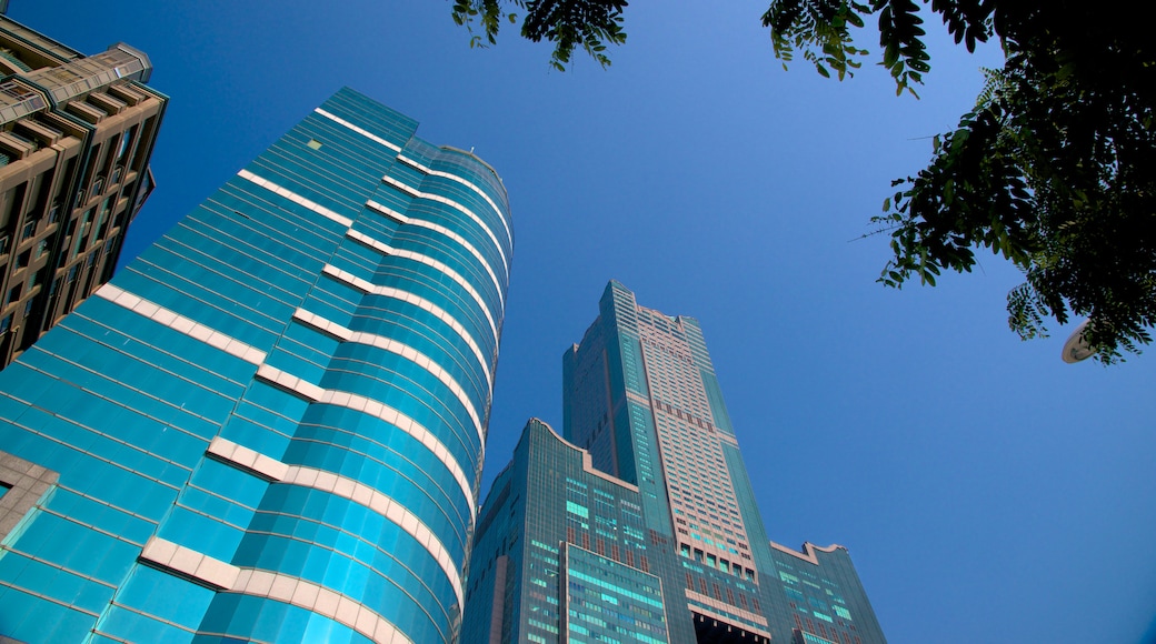 Tuntex Sky Tower which includes a high-rise building and a city