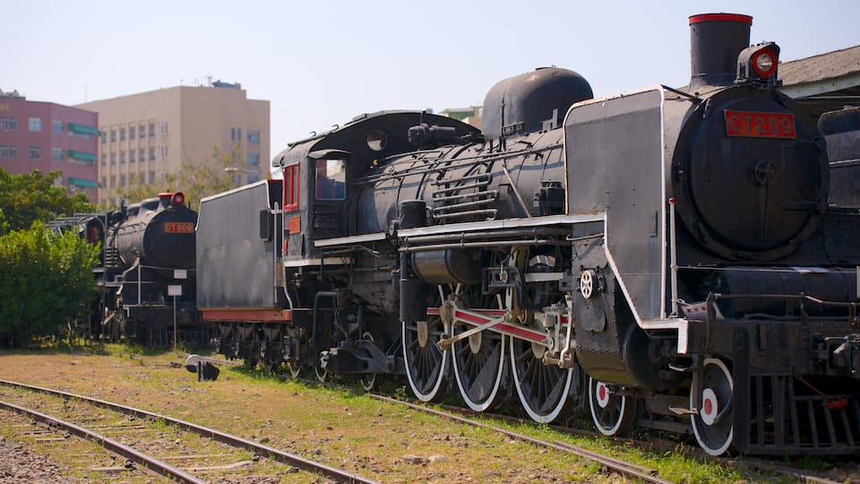 Takao Railway Museum showing railway items