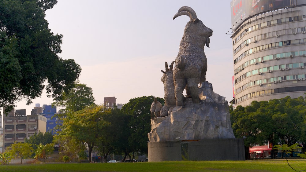 Taichung Park welches beinhaltet Statue oder Skulptur und Park
