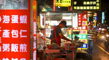 Mercado nocturno Zhonghua ofreciendo escenas nocturnas y mercados