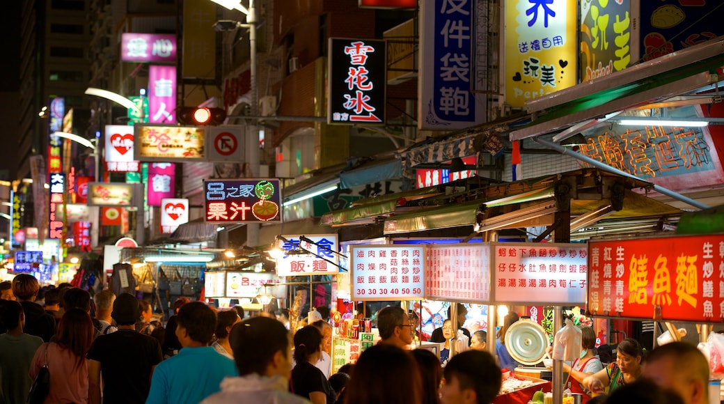 六合夜市 其中包括 城市, 市集 和 夜景