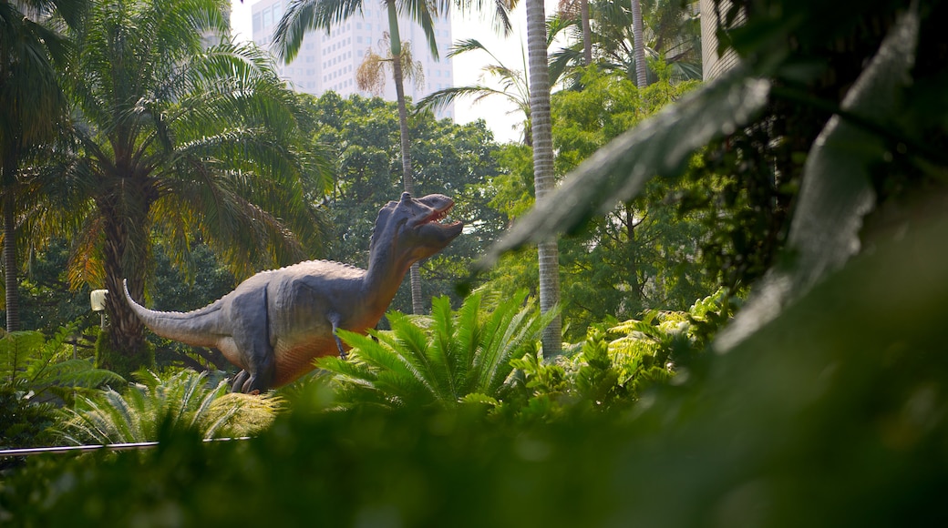 National Museum of Natural Science which includes a statue or sculpture and a garden