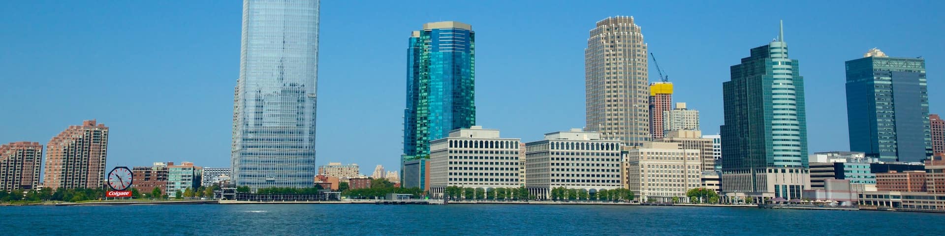 New Jersey which includes a skyscraper, general coastal views and a city