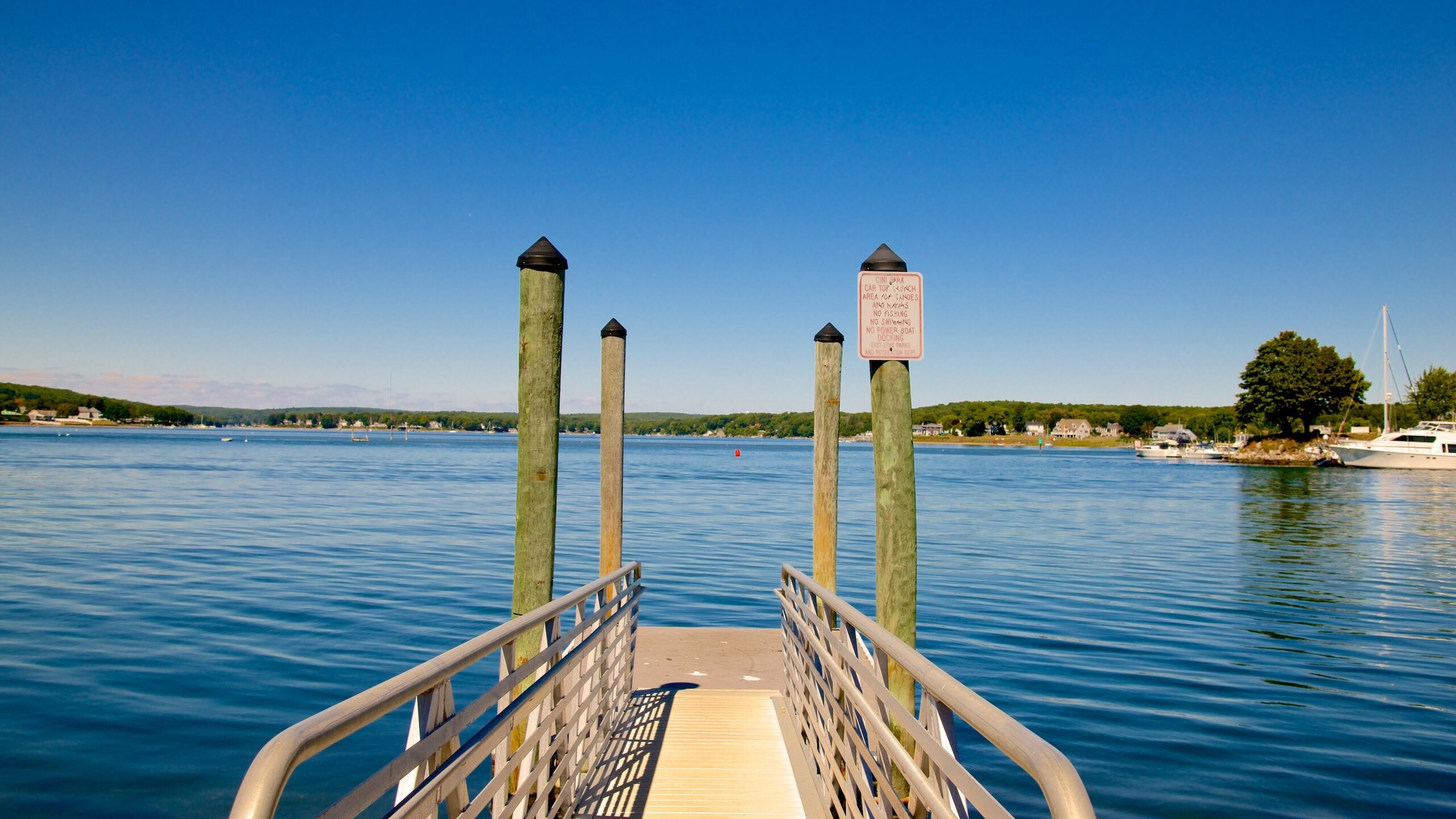Niantic featuring a bay or harbor