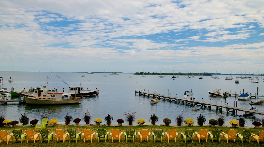 Noank featuring a bay or harbor