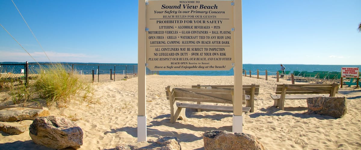 Old Lyme featuring signage