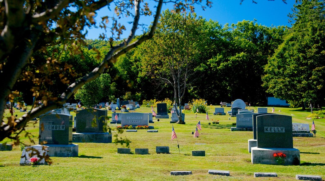 Bingham showing a cemetery