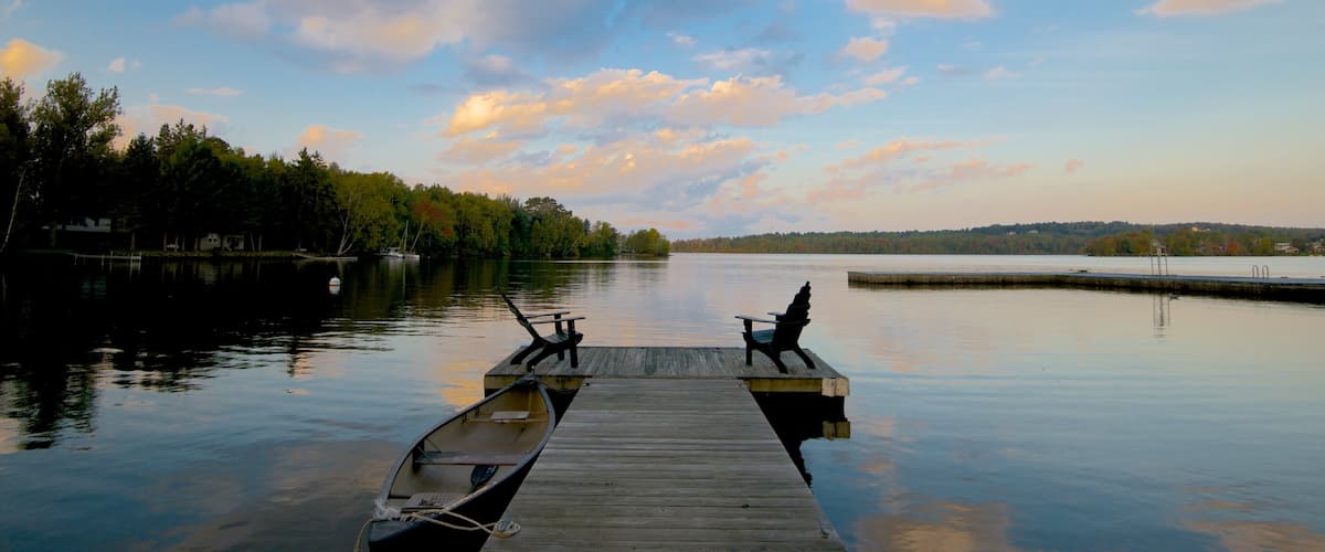 Rangeley showing a lake or waterhole