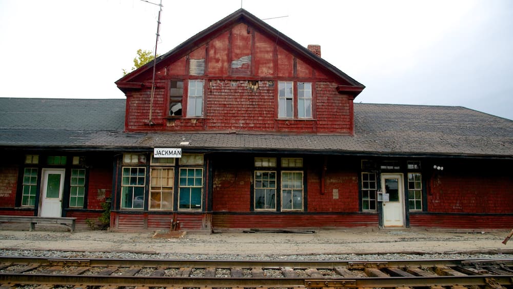 Jackman showing railway items, heritage architecture and heritage elements