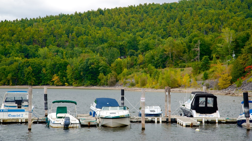 Lake Champlain-ferjen som viser marina