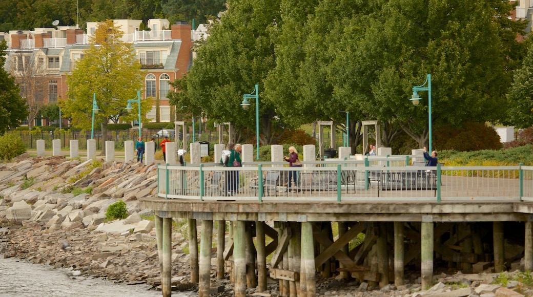 Waterfront Park featuring rocky coastline