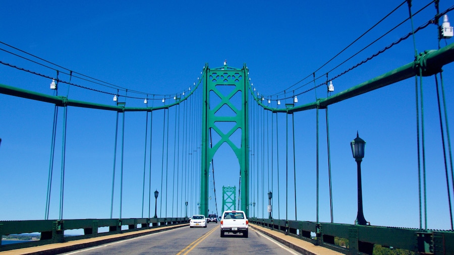 Newport Bridge featuring a bridge
