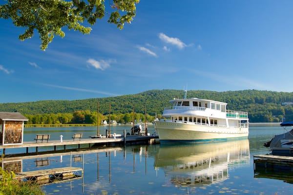 Keuka Lake State Park das einen See oder Wasserstelle, Bootfahren und Brücke
