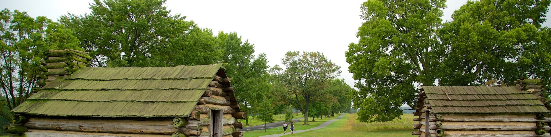 Valley Forge National Historic Park which includes heritage elements and a garden