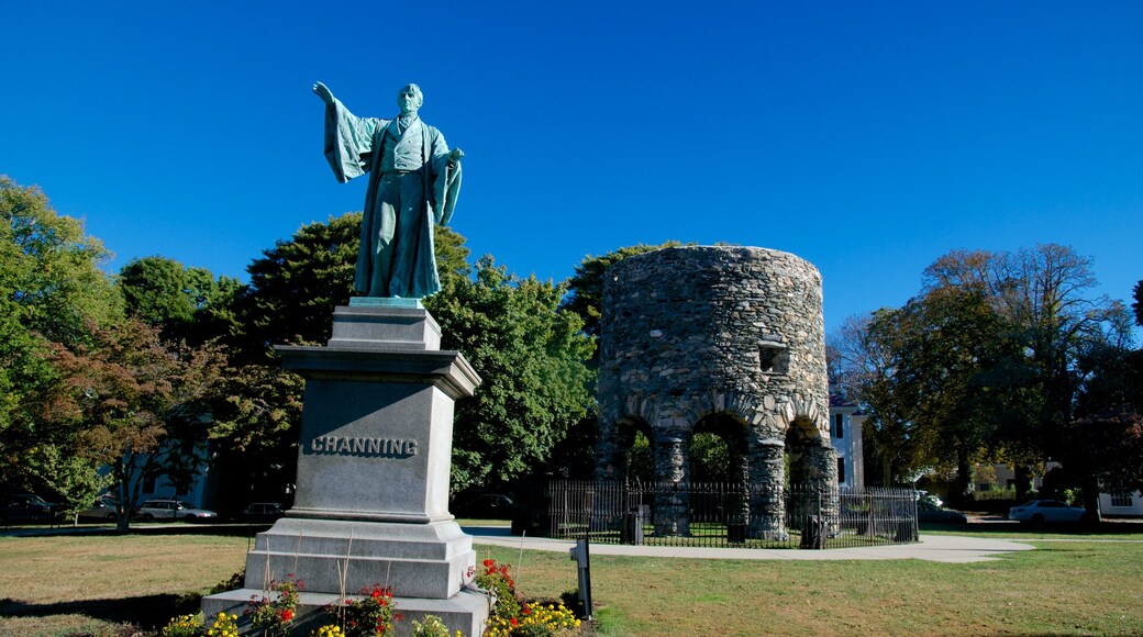 Touro Park which includes heritage elements and heritage architecture