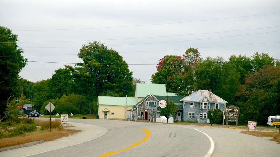 Bar Harbor showing a small town or village