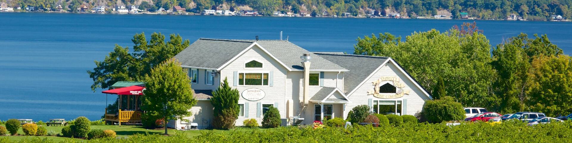 Seneca Falls montrant ville côtière et vues littorales