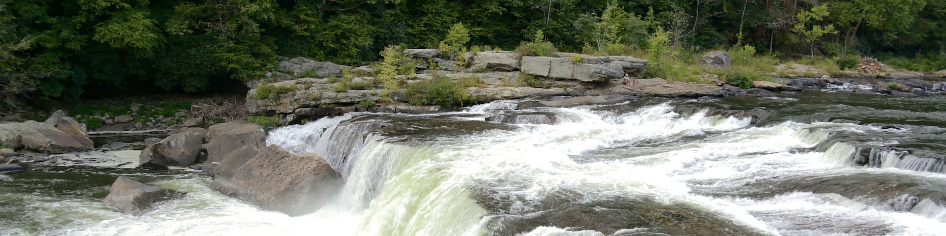 Uniontown showing a river or creek and rapids