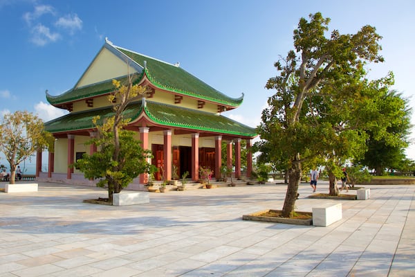 Linh Ung Pagoda which includes religious elements and a temple or place of worship