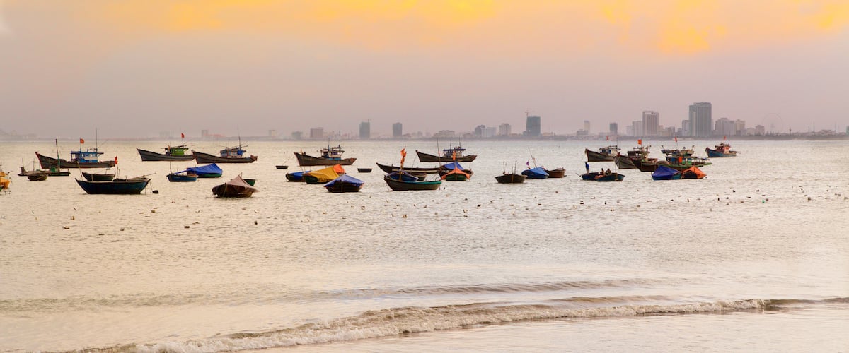 Da Nang featuring general coastal views and a beach