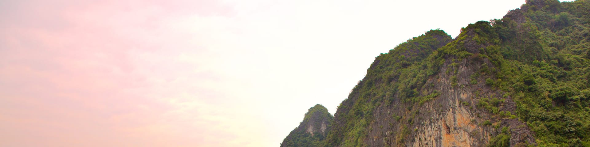 Halong Bay showing island views