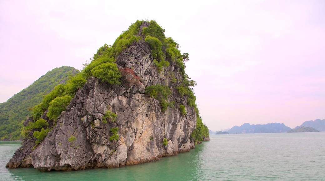 Halong Bay showing island views