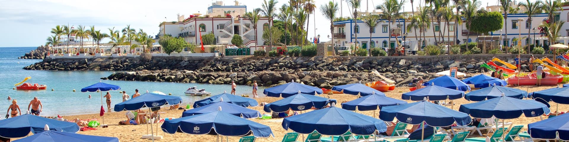 Playa de Mogan featuring general coastal views, a coastal town and a luxury hotel or resort