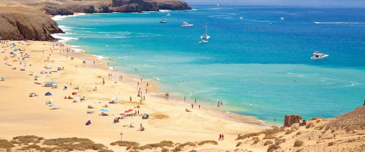 Papagayo Beach featuring general coastal views, rugged coastline and boating