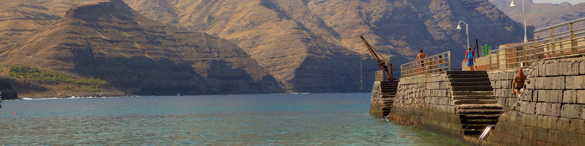 Agaete which includes general coastal views and mountains