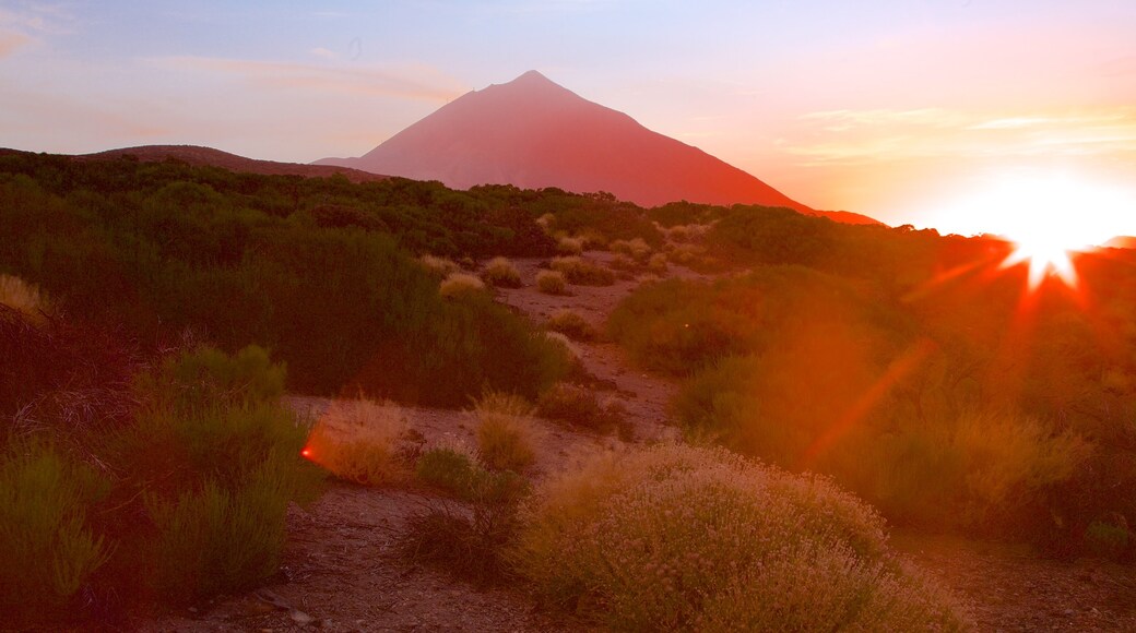 聖地牙哥提德 呈现出 夕陽, 寧靜風景 和 山