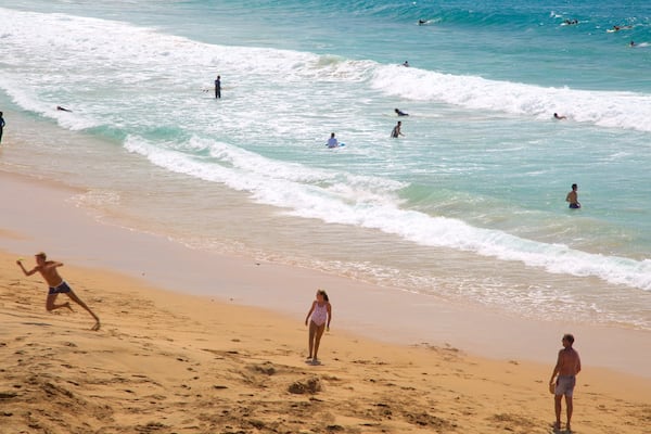 Cotillo Beach showing a sandy beach, general coastal views and surf