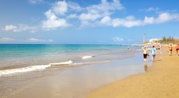 ประภาคาร Maspalomas เนื้อเรื่องที่ หาดทราย และ ชายฝั่งทะเล