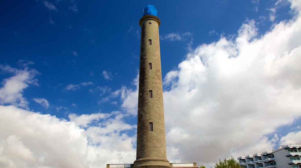 Leuchtturm von Maspalomas das einen Leuchtturm