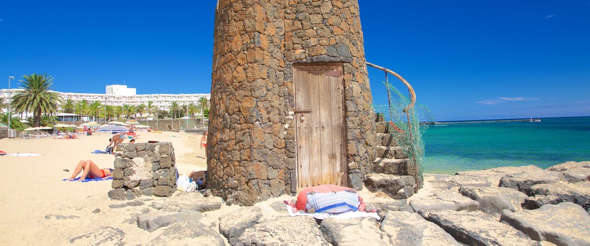Las Cucharas Beach featuring general coastal views and a sandy beach