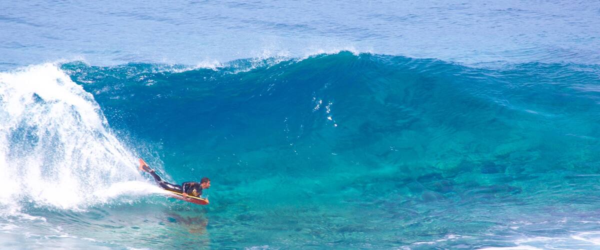 Gran Canaria bevat watersport, koraal en surfen