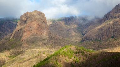 Gran Canaria which includes mountains, tranquil scenes and mist or fog