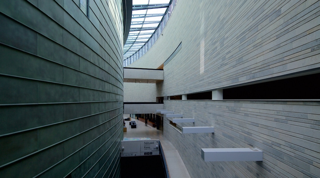 Kumu Art Museum showing modern architecture and interior views