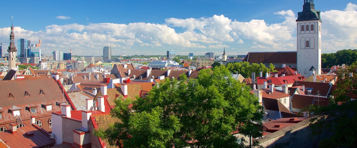St. Nicholas\' Church showing a city