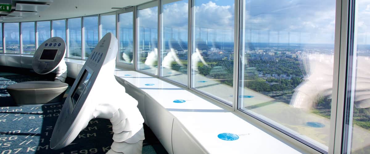 Tallinn TV Tower showing views