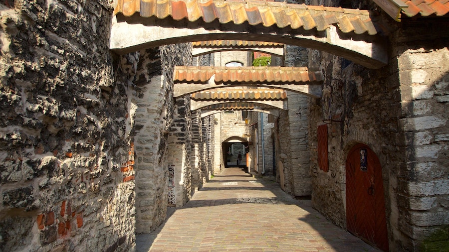 St. Catherine\'s Passage showing a city