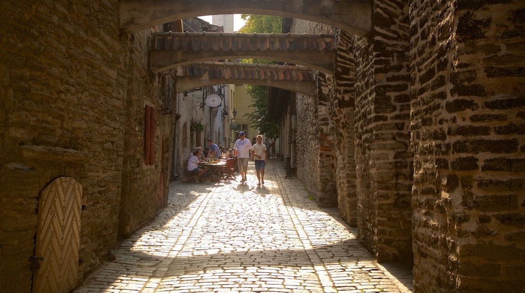 St. Catherine\'s Passage toont een stad