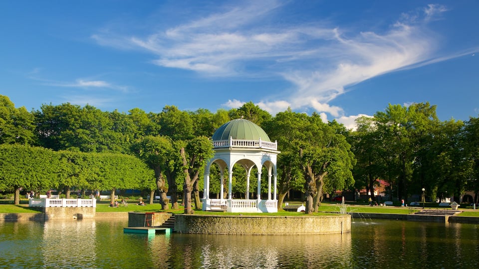 Parco di Kadrioru caratteristiche di laghetto, funivia e fontana
