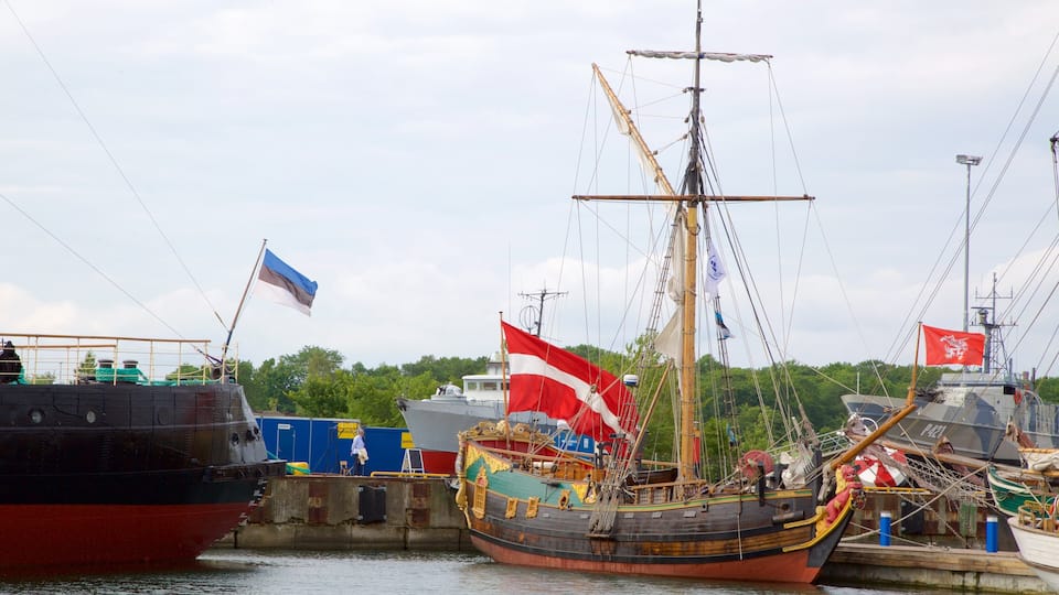 Tallinn mostrando baia e porto e giro in barca