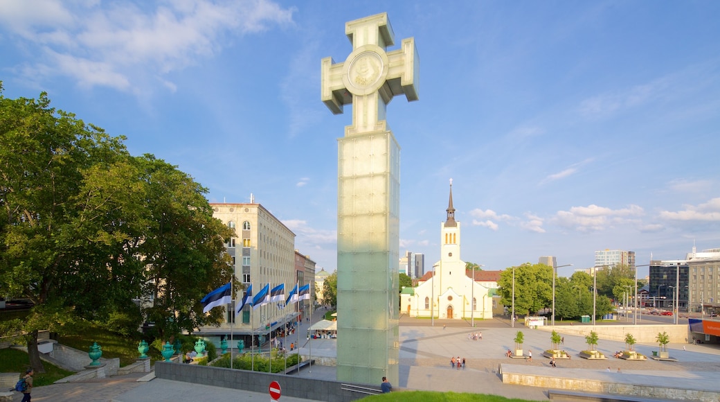 Tallinn featuring a square or plaza