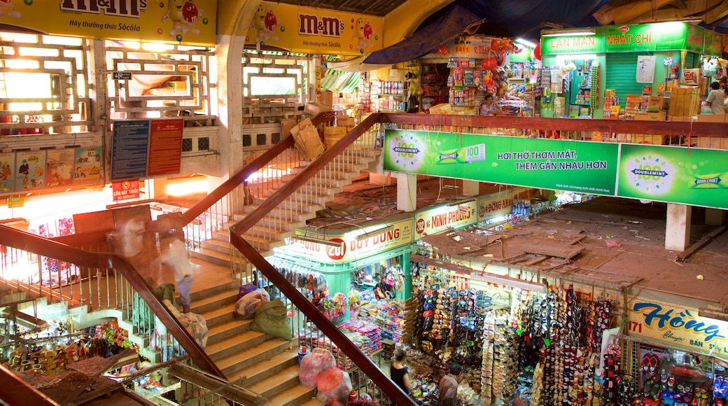 Cholon showing interior views, shopping and night scenes