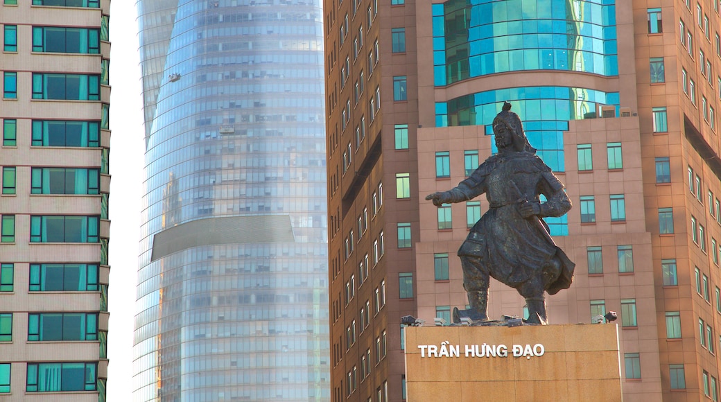 Ho Chi Minh City featuring a statue or sculpture