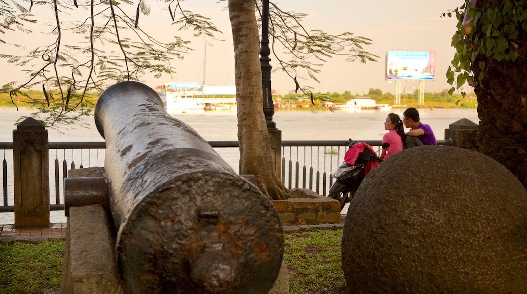 Saigon River showing a garden