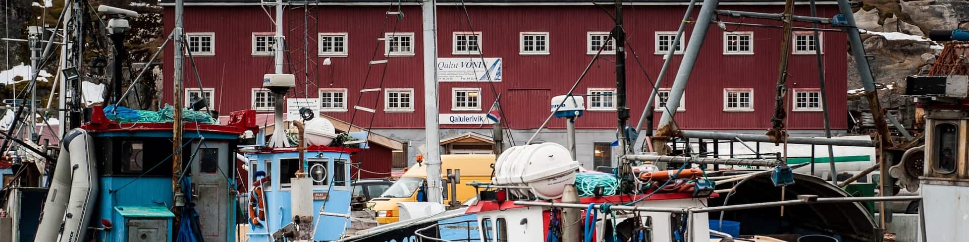 Ilulissat showing boating and a bay or harbor
