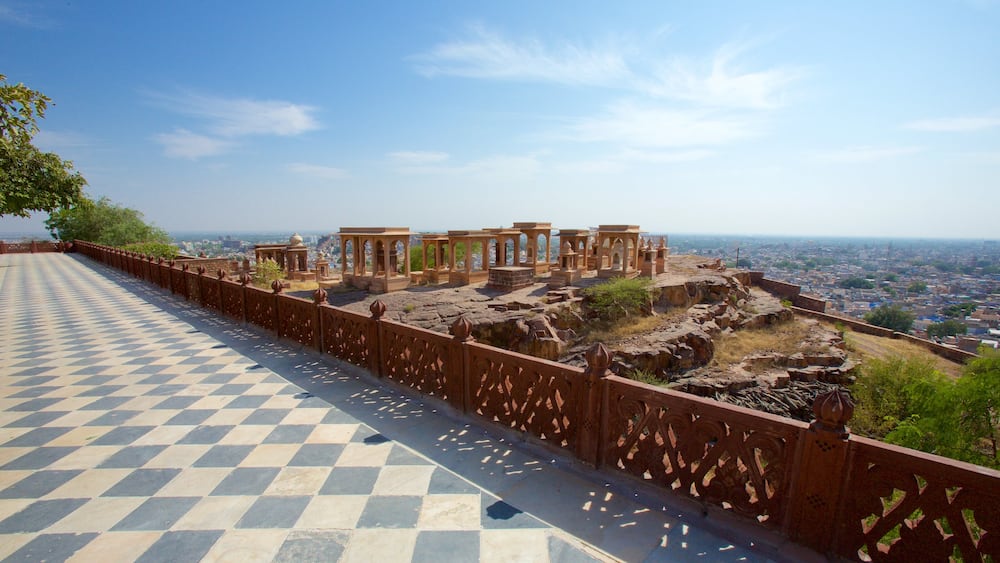 Jaswant Thada showing a ruin