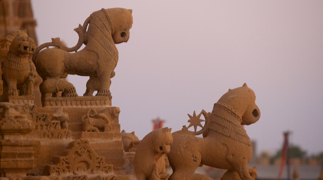 Jaisalmer Fort featuring heritage elements and a statue or sculpture